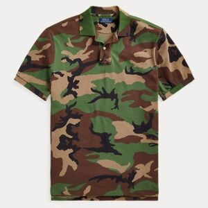 Camo Mesh Polo Shirt